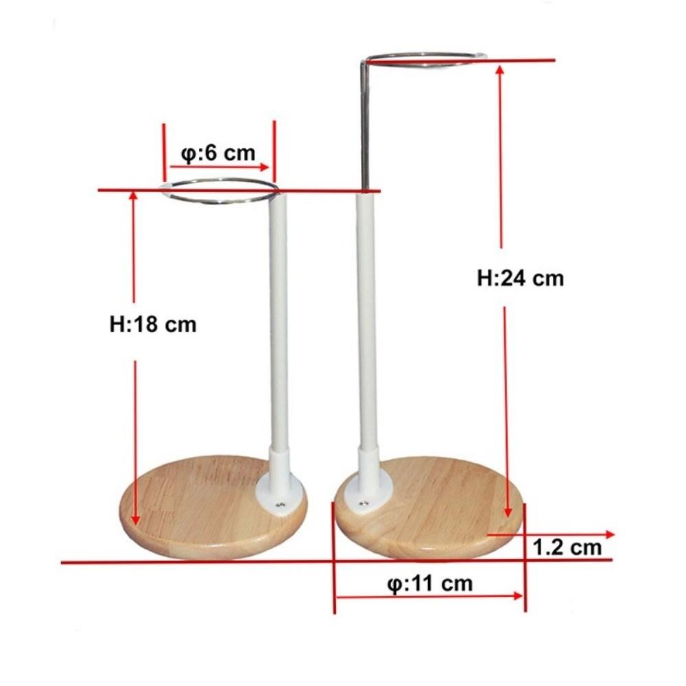 Holzbasis Puppen-Display-Halter Kunststoff-Stütze Ständer Neu Puppenständer Organizer Halterung
