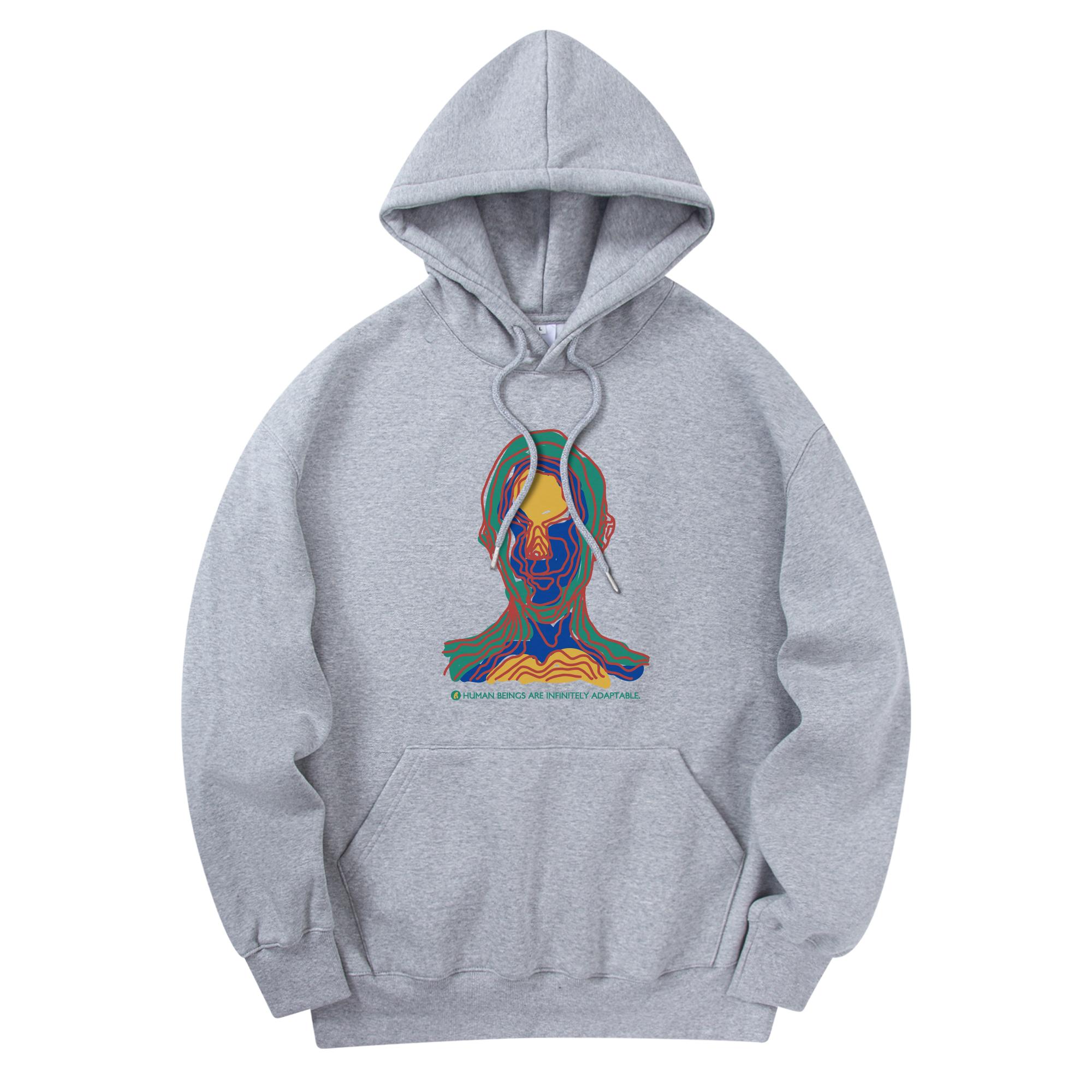 Radineo Humanity Hoodie Gray Gray (Gray)/L