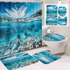 31Style 4Pcs Funny Shower Curtains Bathroom Curtain With Hooks Decor Waterproof Cat Dog 3d Bath 180*180cm Creative Personality Shower Curtain