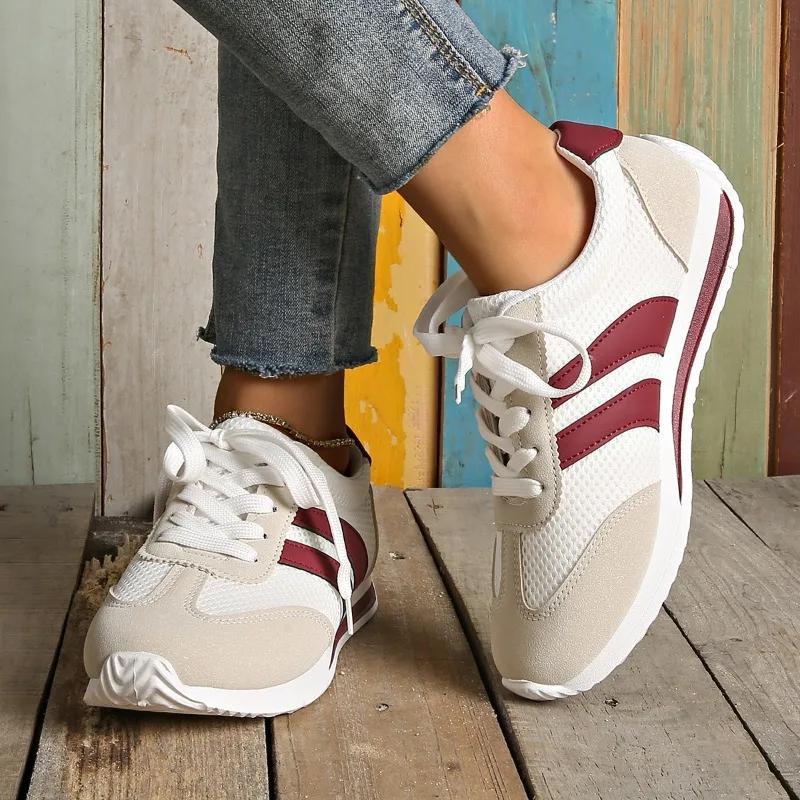 Fashion 2025 Fashion Ladies Shoes Front Lace-up Women's Vulcanize Shoes New Plus Size Light Comfortable Best Seller Outdoor Casual Shoes