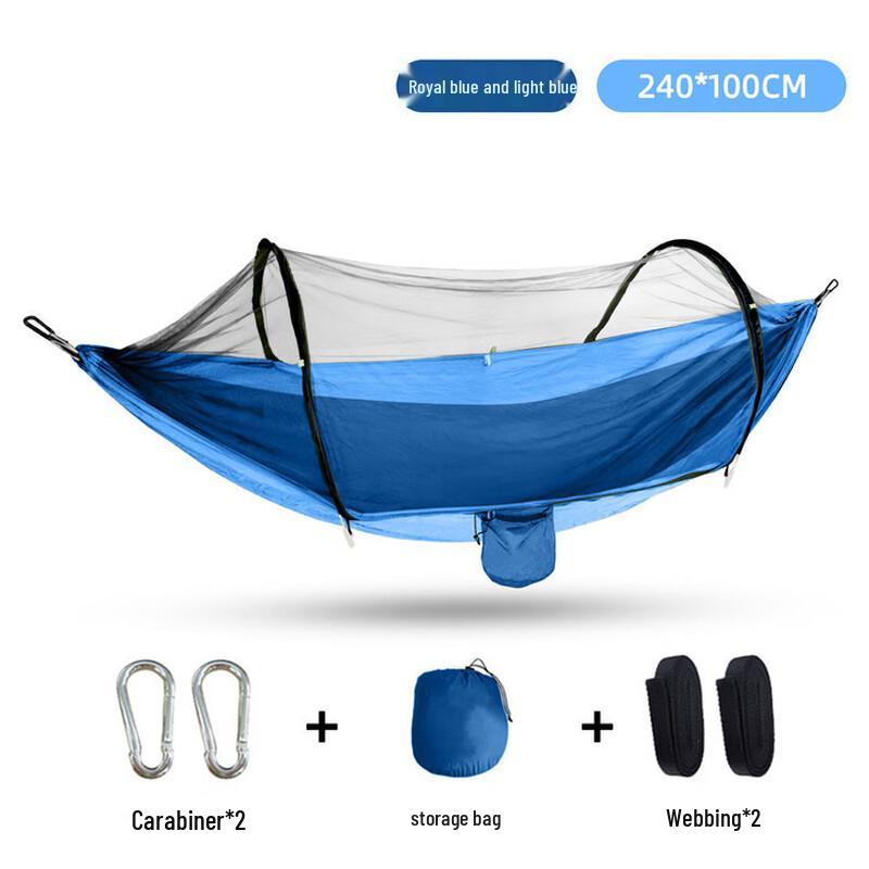 Outdoor Quick-Open Camping Hammock with Mosquito Net