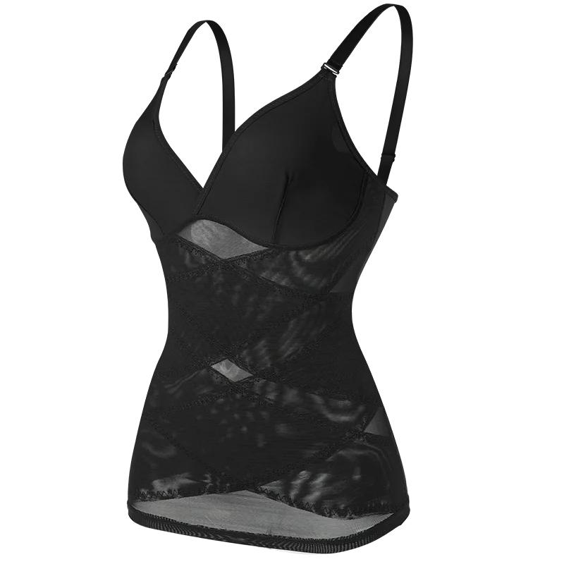 

Missmoly Women Built In Bra Shapewear Camisole Tummy Control Body Shaper Slimming Underwear Compression Corset Bustier Tank Tops S