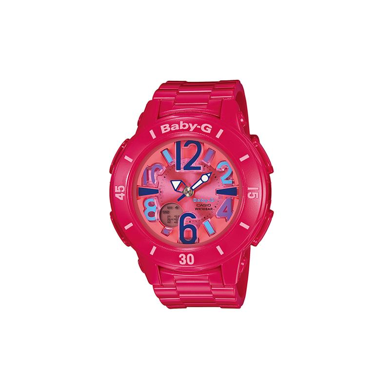

Casio BABY-G series 3D scale multi-function movement quartz movement resin strap Japanese and Korean watch women s watch pink dial BGA-171-4B1 розовый
