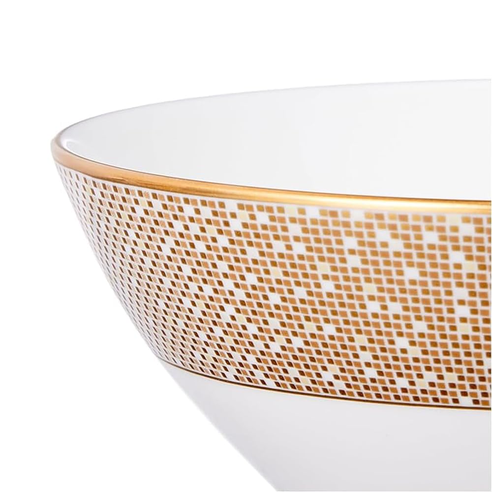 NARUMI Salad Bowl, Gold, 13cm, Stylish and Elegant, Soup Bowl, Cereal Bowl, Made in Japan, 52087-3586