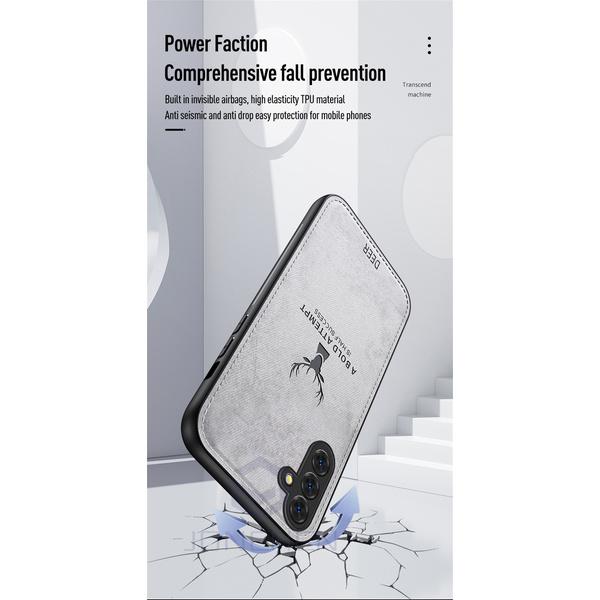 Deer Head Soft Leather Shockproof Case For Samsung Galaxy Note 8 9 S22 S23 S24 Ultra A14 A15 A25 A35 A50 A51 A52 A72 Back Cover