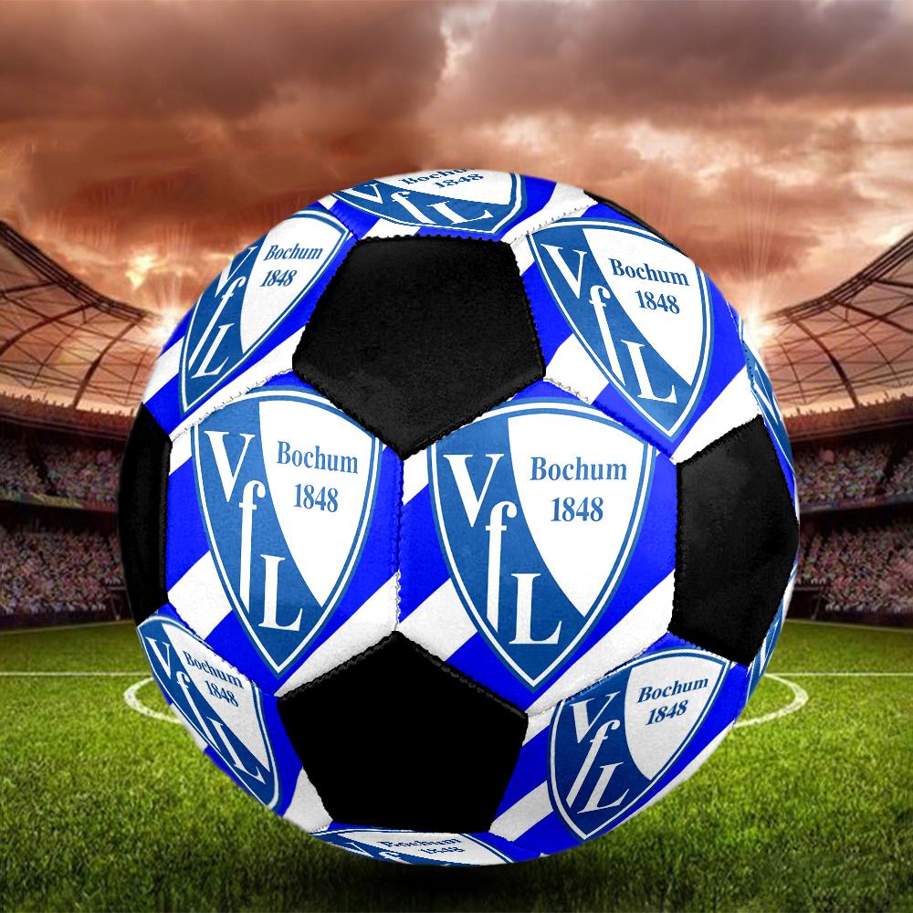 VfL Bochum 1848 Indoor Soccer Ball Colorful Machine Stitched PVC Size 5 Team Training Competition Ready Durable High-Bounce Cool Sports Gift