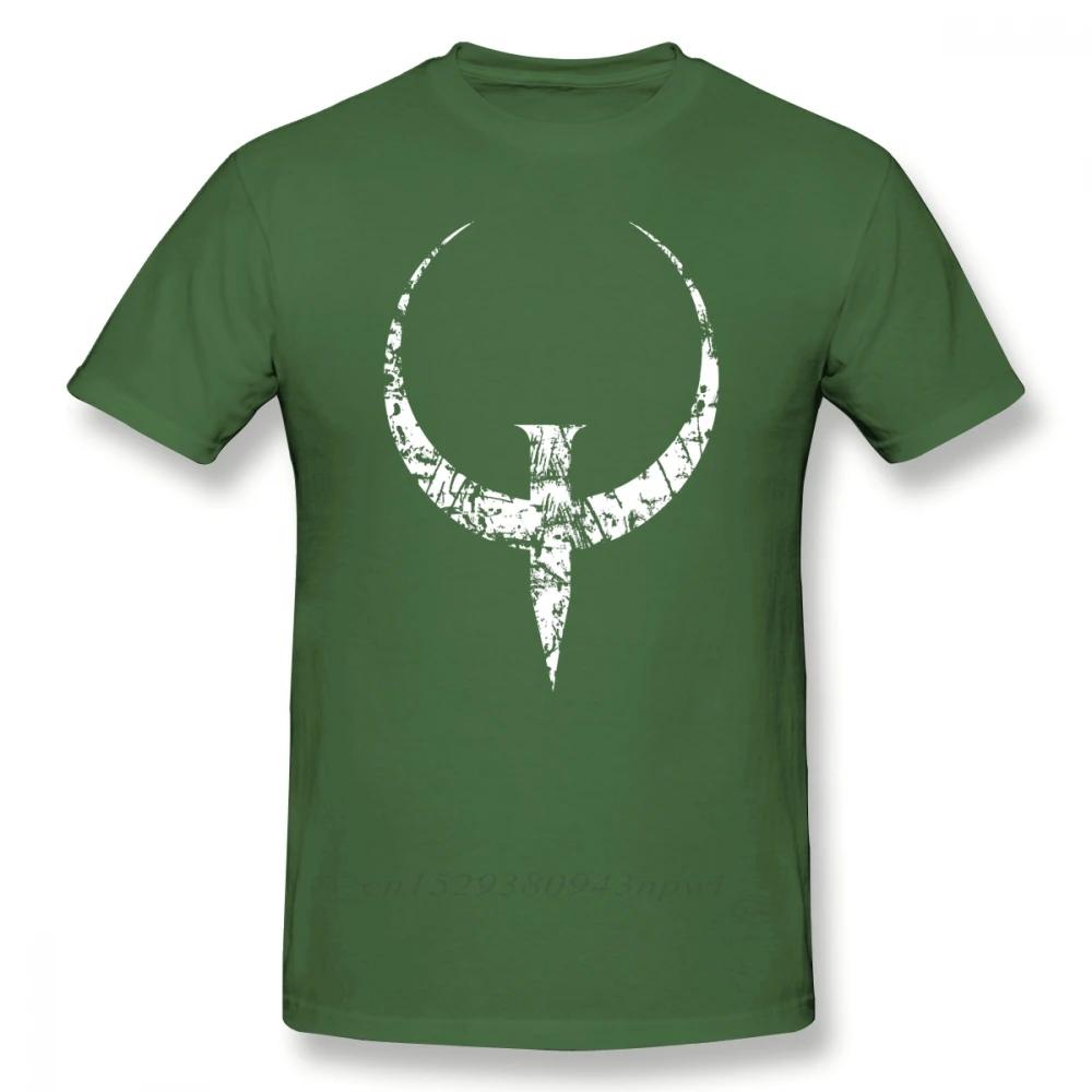 Quake T Shirt Quake White T-Shirt Graphic 100% Cotton Tee Shirt Men Short Sleeve Classic Cute Tshirt