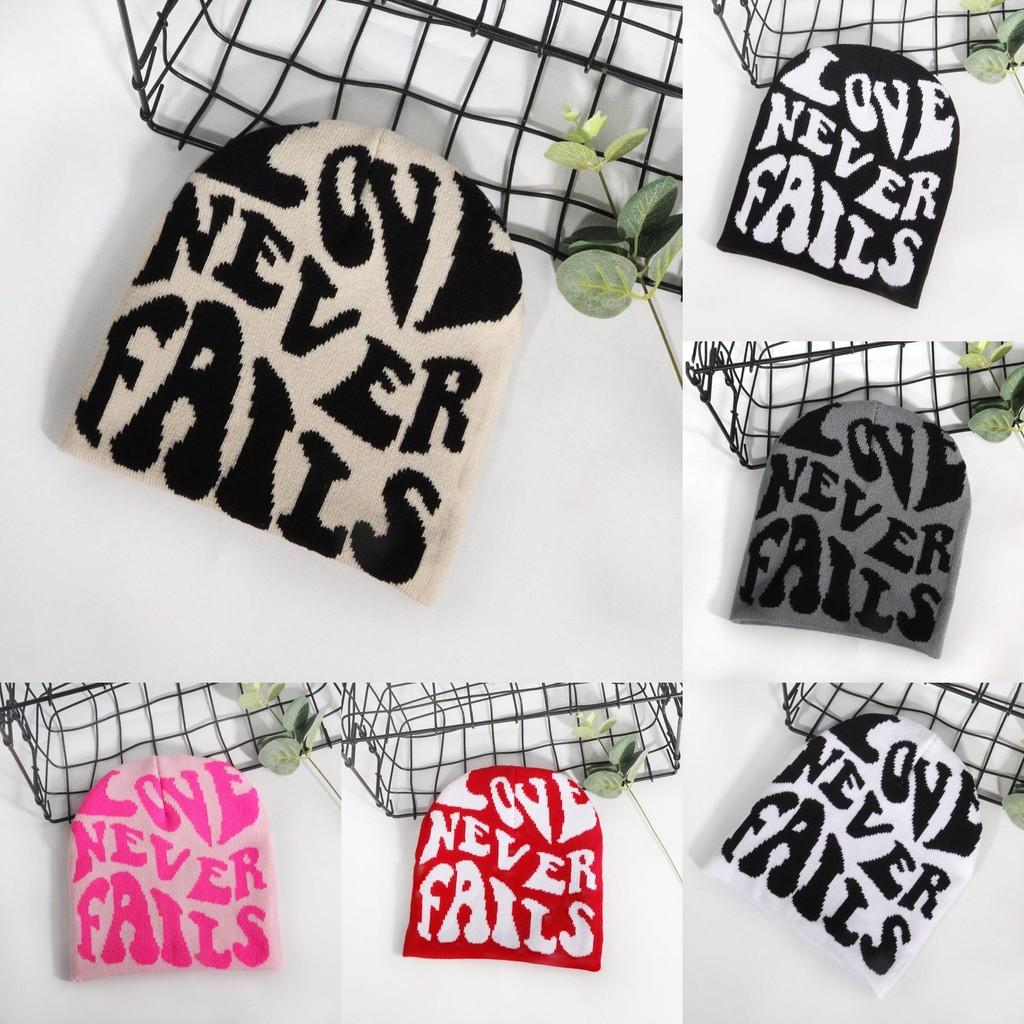 Autumn Fashion Knit Cap With Alphabet Design For Street Style And Cold Weather