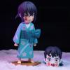 Cartoon Anime Toys and Figurines of Tanjirou, Zenitsu and Inosuke From 'Demon Slayer  As Decorative Desktop Ornaments