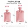 1000ml/2000ml Hot Water Bag Leak-proof Warm Compress Heater Durable Hot Water Bottle  Home Office