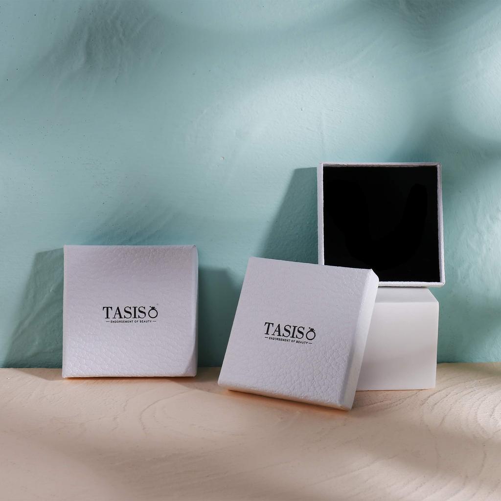 Surgical Stainless Clavicle Comes with Gift Box [Tasiso] Women's Necklace, Zirconia, Steel, Hypoallergenic, Pendant, Chain, Silver, Stylish, Cute,