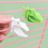 4Pcs Bird Cage Food Clip Vegetable Holder, Heavy-Duty Grip Handle Seed Dispenser for Small Budgies