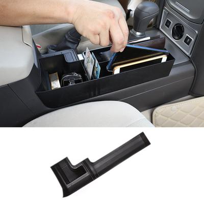 For Toyota Land Cruiser Prado FJ150 150 2010-2019 ABS Black Center Console Side Storage Box Multi-Function Mobile Phone Tray