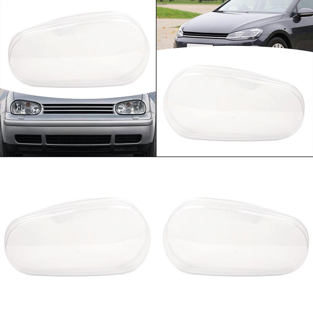 Headlight Lens Cover Easy Installation Accessories Repair Part Automotive Replace Lampshade Clear for Golf for Vw MK4 R32 GTI