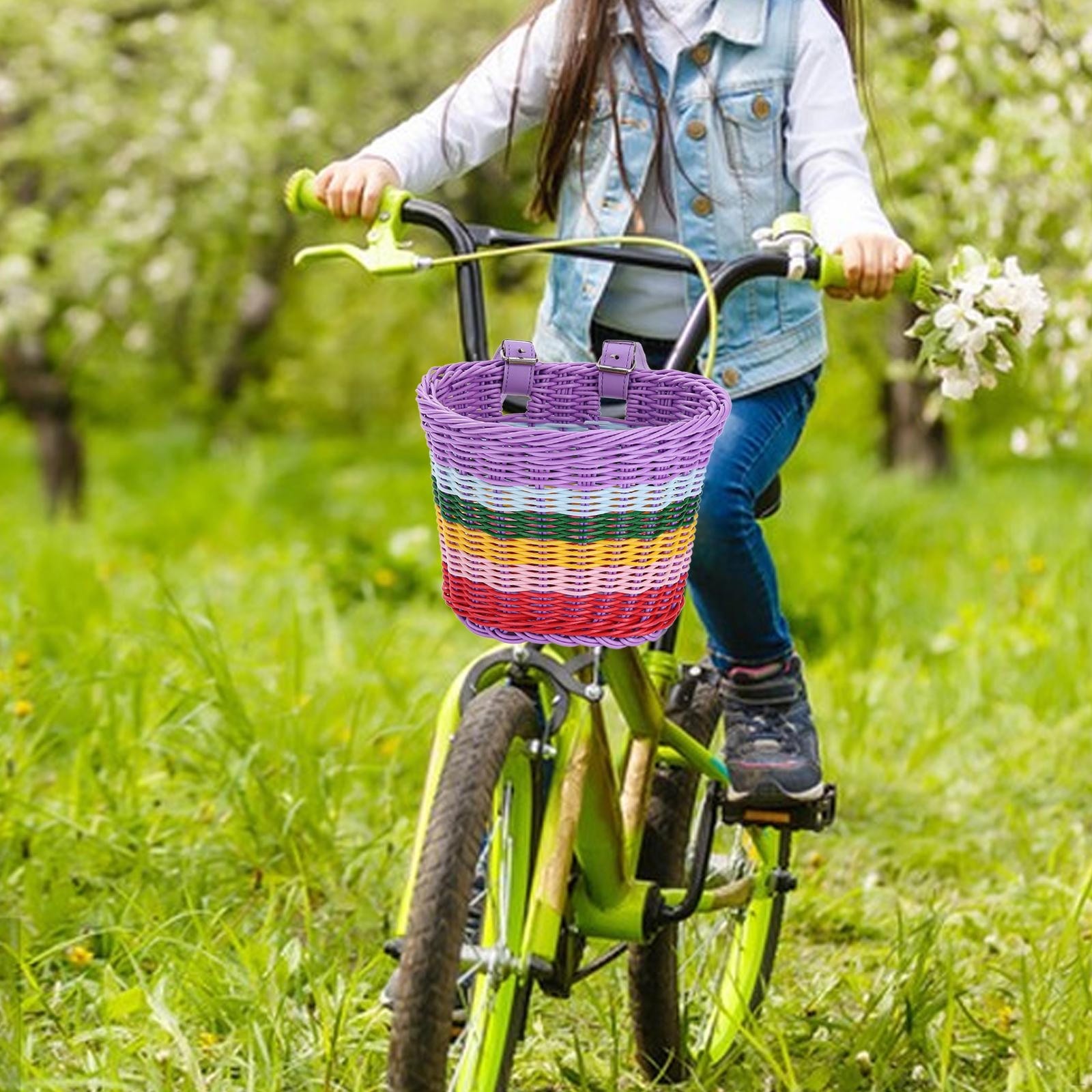 

Корзина для детского велосипеда. Хранение детского велосипеда с ремнями. Передний руль для езды на велосипеде. M 21cmx16cmx16cm