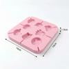 Multifunctional Silicone Candy Mold for Melted Cheese & Chocolate, Various Shapes, 14x14x1.5cm, Pink