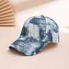 European and American retro cowboy baseball cap, checkerboard record, fashionable printed outdoor sunshade baseball cap