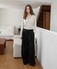 From Wear Signature Wide Pintuck Trousers Black