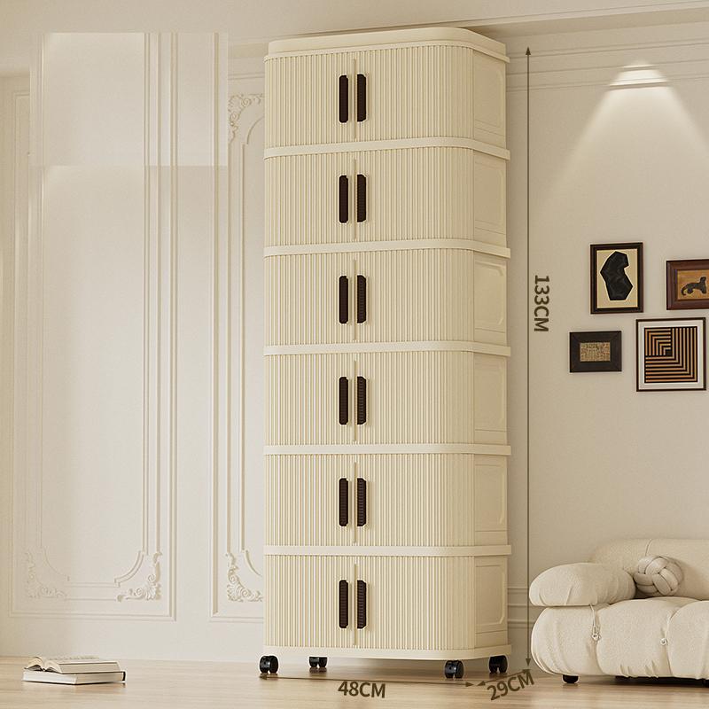 Folding Storage Cabinet Storage Box Multi-layer Wardrobe Multi-layer Clothes Storage Cabinet Foldable Transparent Storage Cabinet