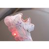 Kids Light Up Heart Pattern Korean Style Sports Sneakers For Boys And Girls