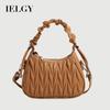 Retro Diamond Crossbody Bag Ladies Pleated Portable Dumpling Bag