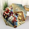 1 Stück Weihnachtsmann Schneemann Regenschirm Automatisches Öffnen/Schließen, 8-Speichen Langlebiges Gestell, Kompaktes FaltDesign, Ideales Geburtstags-/Feiertagsgeschenk 1125A