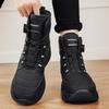 Thick-soled snow boots winter new velvet thickened non-slip warm shoes rotating buckle high-top cotton boots