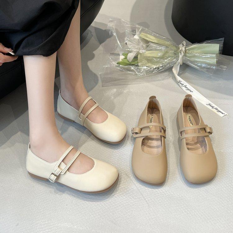 Plus Size Women 'S Shoes Spring Soft -Soled Single Shoes Women 'S Flat Casual Slip -On Peas Shoes Mary Janes Shoes Zapatos De Mujer