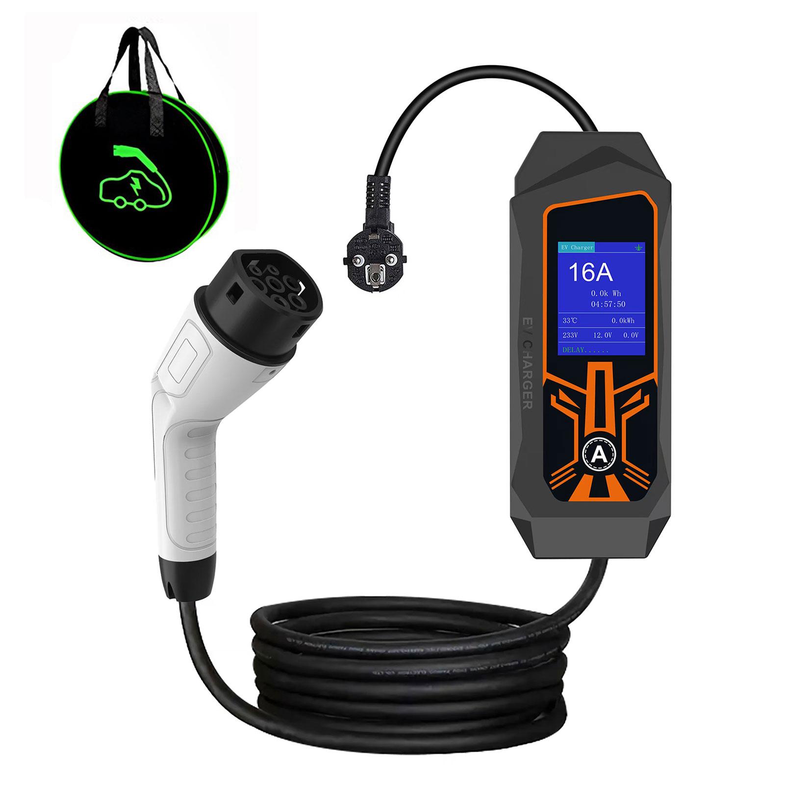 

Type 2 EV Charger 250V Ev Charger Portable EV Charger Adjustable Current Range