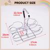 Bottle Carrier Beer Holder Crate Organizer with Handle Rack Storage Basket for Countertop Picnic