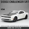 1:24 Dodge Challenger SRT Hellcat შენადნობის მასლის მოდელი, ლითონის სპორტული მანქანის ორნამენტები, მანქანის მოდელი, ხმით და განათებით, საბავშვო სათამაშო, საჩუქარი ბიჭისთვის