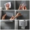 Mounted No Punching Roll/Draw Paper Dispenser Toilet Paper Holder Storage Rack Tissue Box Shelf