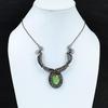 Chrysoprase Necklace Copper Wire Wrapped Necklace Gemstone Necklace Wire Design Jewelry Handmade Necklace For Gifts Copper Wire Wrap Jewelry