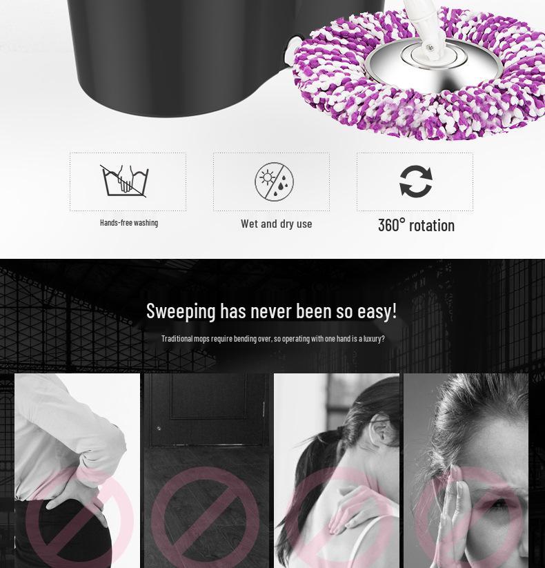 Universeller Rotationsmopp mit Doppelantrieb & Freihandsystem