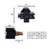 20-Pack - Compatible with  Style 12V DC 5-PIN SPDT Interlocking Relay Socket Harness Base with Wires