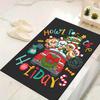 1Pc Christmas Car Adventure Rug Office Carpet Indoor Outdoor Doormat Nonslip Soft And Comfortable Living Room Christmas Halloween Gift D91871