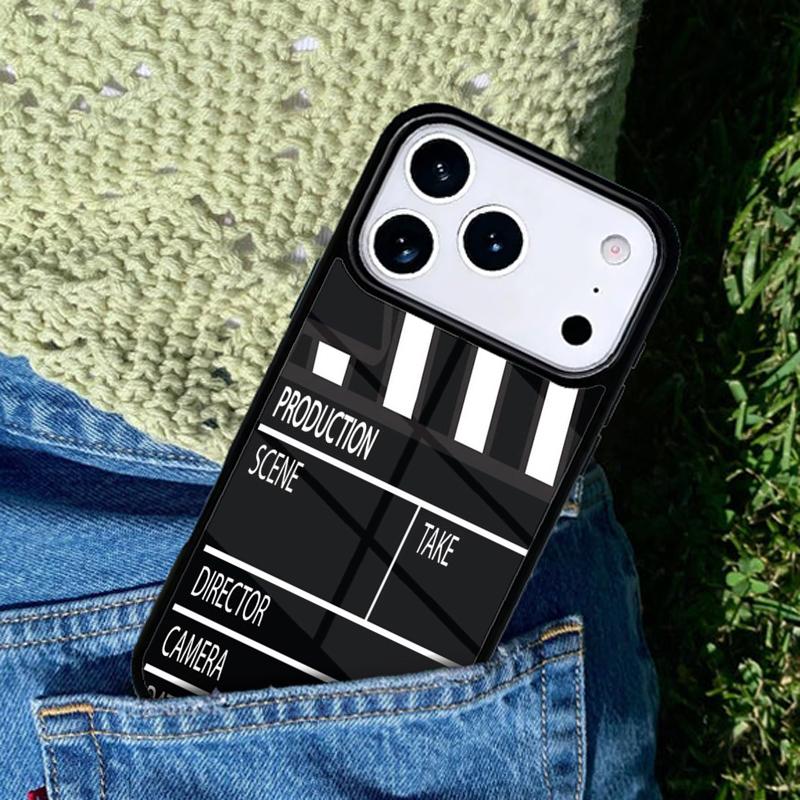 Clapper board Phone Case Cover for IPhone 11 12 13 14 15 16e 17 Pro Max Coque for IPhone 17 Air