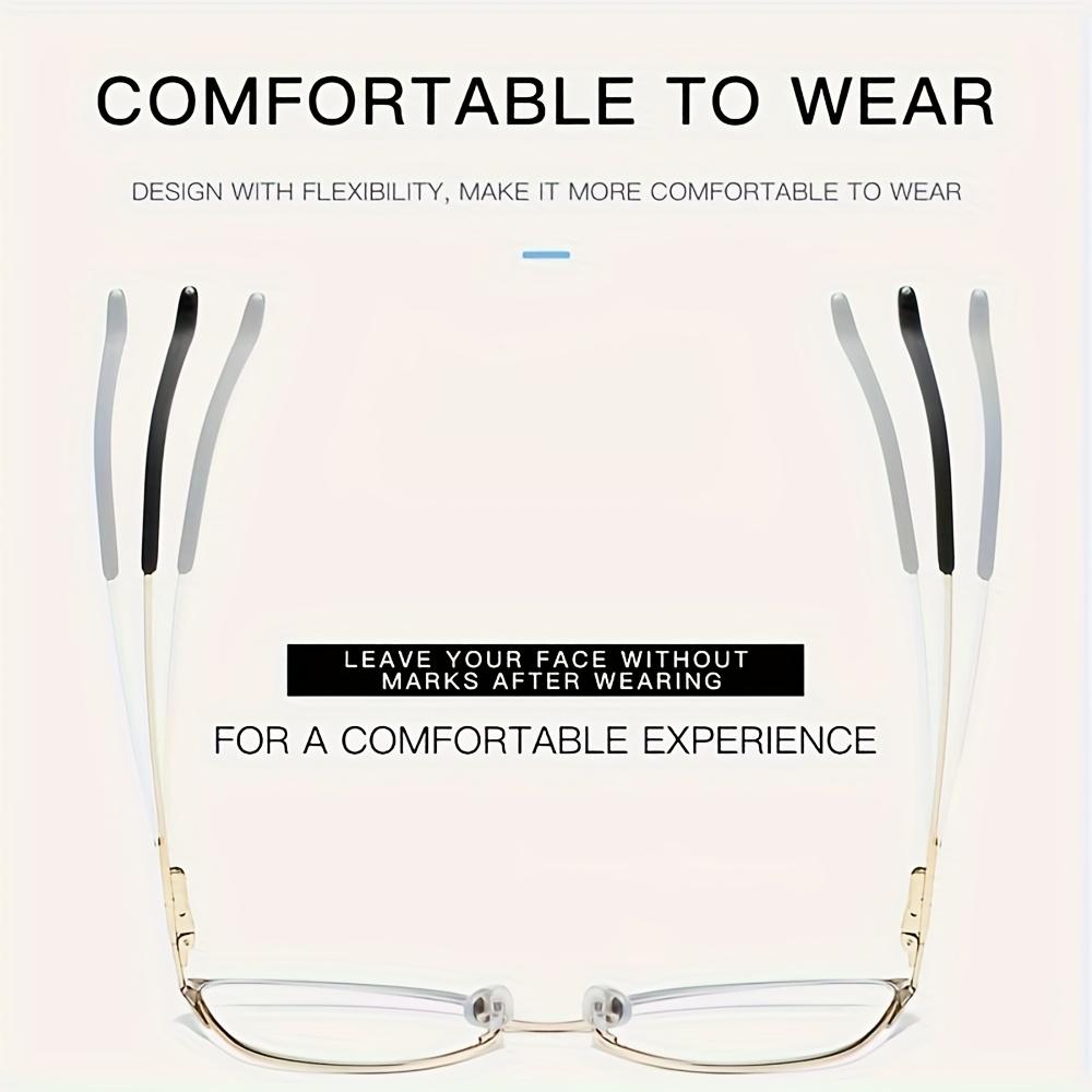 1Pcs New Metal Cat Eye Men'S And Women'S Anti Blue Light Glasses Color Changing Day And Night Dual-Use Anti Uv Sunglasses