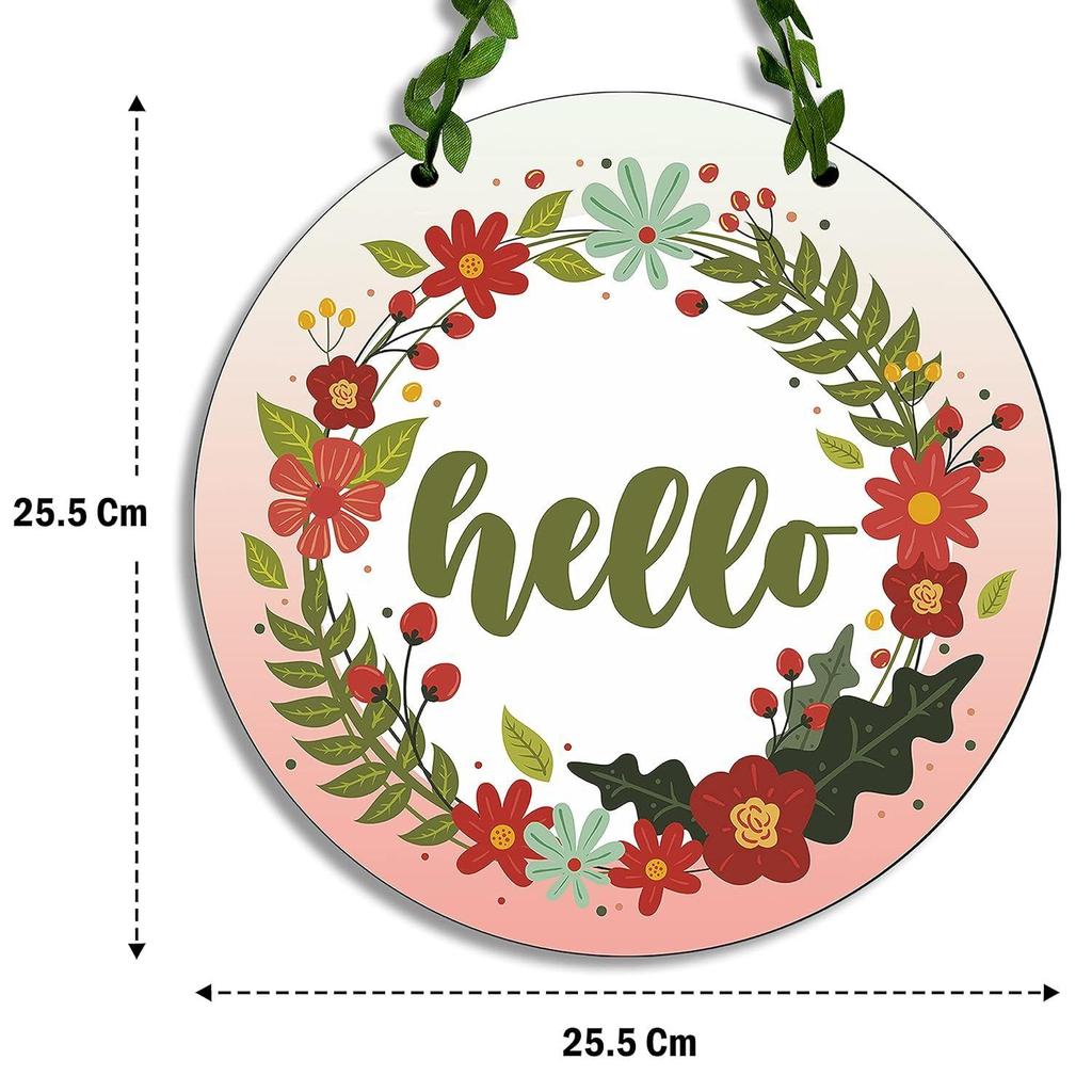 Wood Wall Hangings|Door Hanging| Home Decor Items|Home Decoration Items - for Office|Living Room |Decorative Items for Home, Multicolor