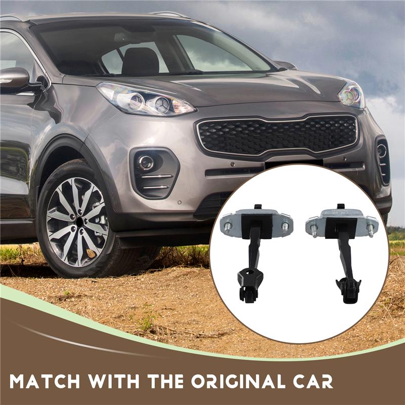 A58X-Front Left & Right Door Check Arm Stop Hinge Strap 79380-3W000 Fit For Kia Sportage MK3 2011-2015 2016 79390-3W000