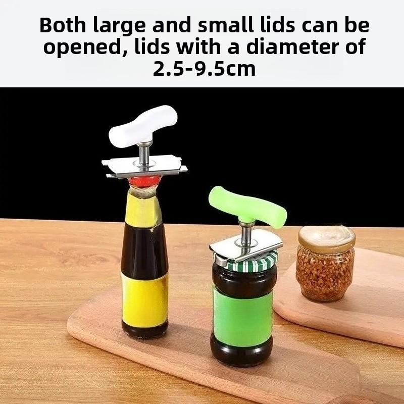 New Adjustable Multi-function Bottle Cap Opener Stainless Steel Off Jar Opener Labor-saving Screw Can Opener for Kitchen Gadget
