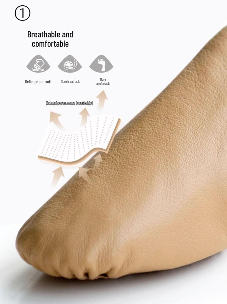 Women's Real Leather Jazz Dance Shoes – Soft Sole Practice & Body Shaping Shoes for Adults