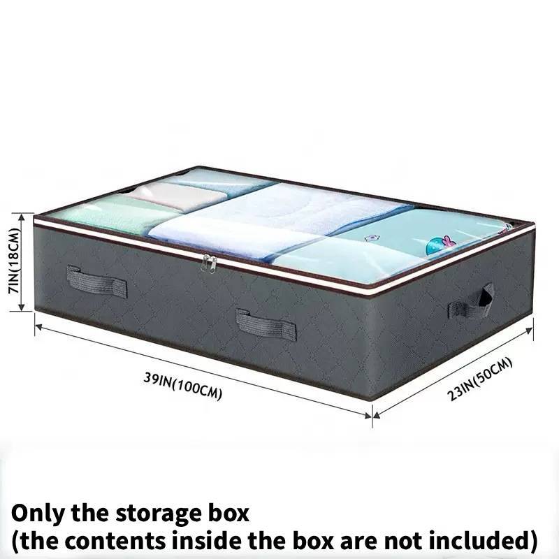 Clothes Storage Bin With Foldable Design And Large Capacity For Bedroom Organization