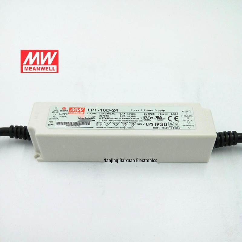 Mean Well LPF-16D-12 16W 12V 1.34A LED Power Supply - Waterproof with PFC