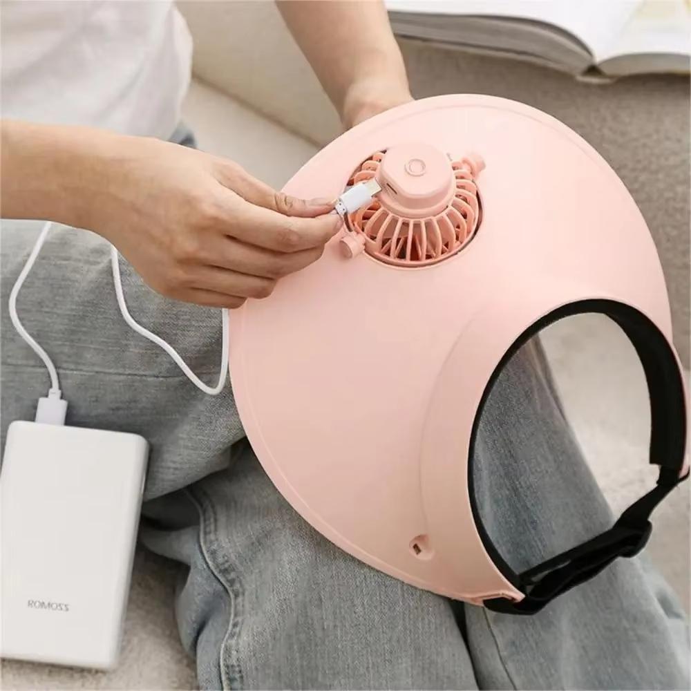 Fashionable Sun Cap Fan with High Wind Speed Large Air Volume USB Charging Multiple Adjustable Settings Portable Design Outdoor