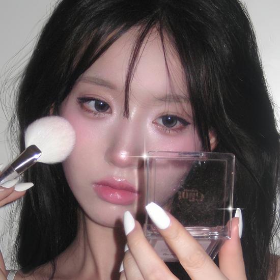 Glint Baked Blusher 10 Colors (Pearl-Free Highlighter)