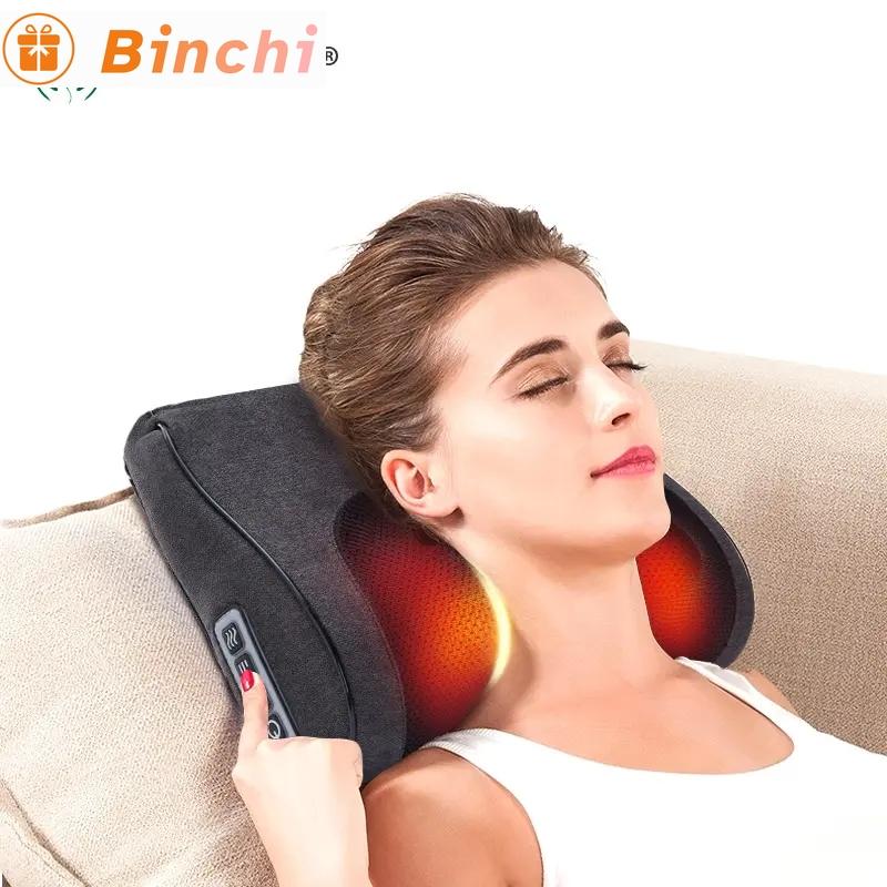 Shiatsu Back and Neck Massager with Heat, 3D Deep Tissue Kneading,Electric Massage Pillow for Chair Car on Shoulders,Legs,Foot