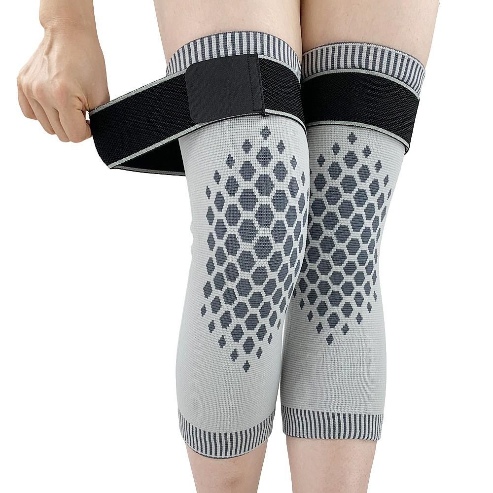 

Графеновые наколенники, Компрессионные, Тепло- и холодостойкие, Наколенники из нейлона ромбовидной вязки, Накладки на голень XL серый