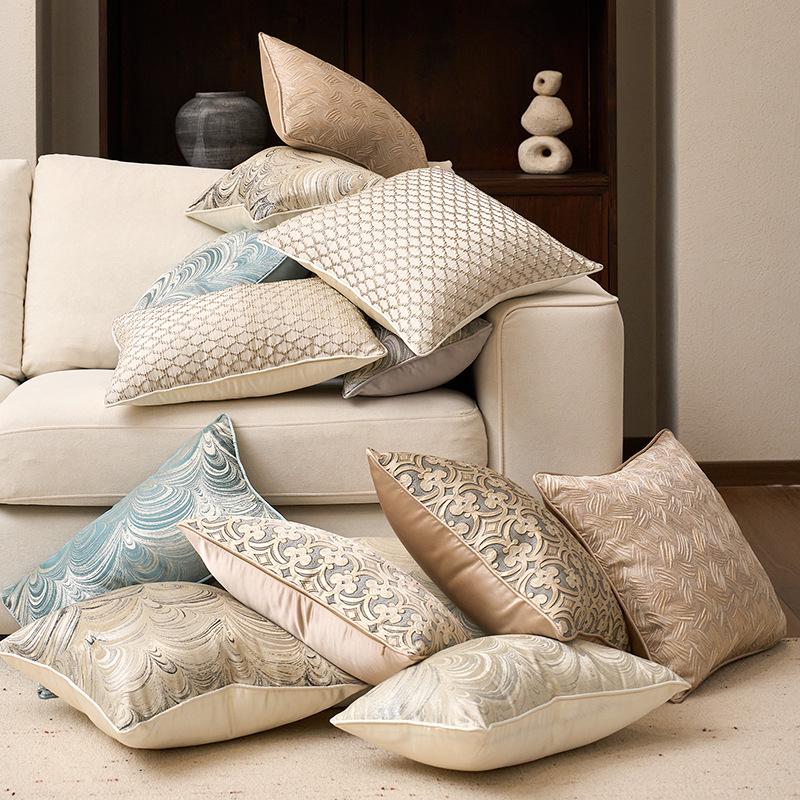 Luxury Geometric Cushion Cover - No Insert, Ideal Sofa Decor & Gift