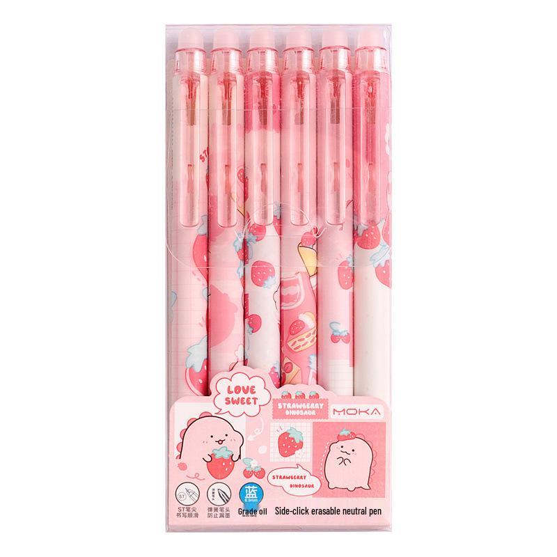 Erasable Cartoon Pens - Press-Activated Set for Students